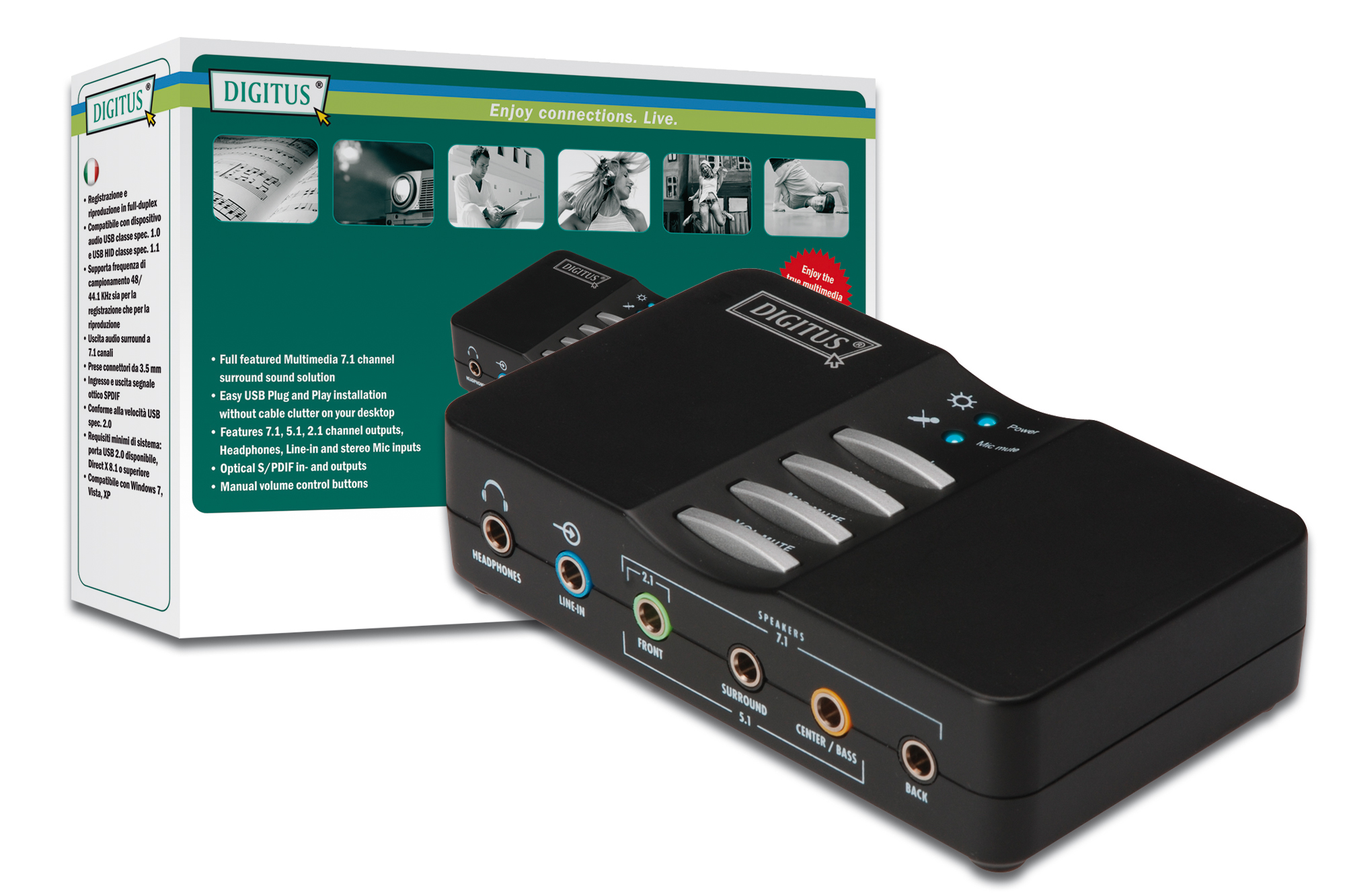 USB 7.1 Soundbox von DIGITUS®, ASSMANN Electronic GmbH, Story - PresseBox